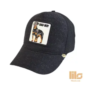 کلاه گورین زردار پشت توری BAD BOY