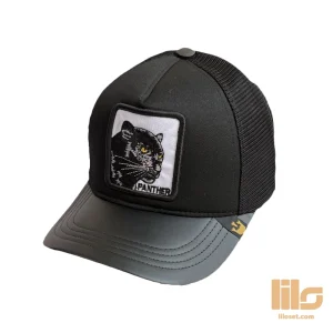 کلاه گورین کتان نقاب چرمی پشت توری PANTHER