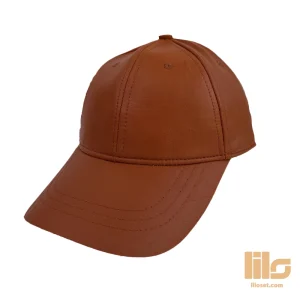 کلاه بیسبالی چرم ساده مسی