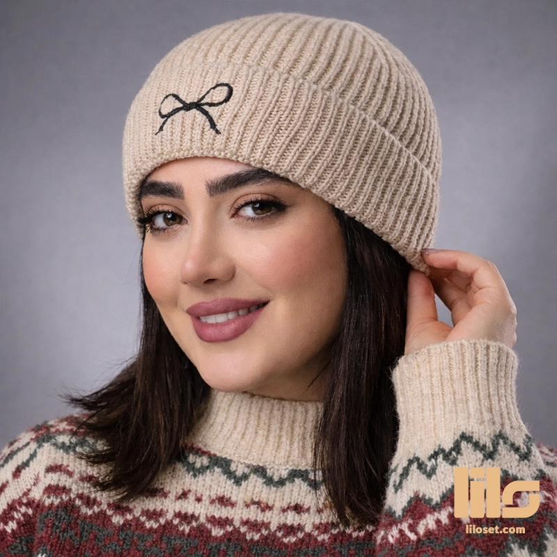 کلاه بافت دخترانه ترند